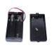 BH5 Battery Box With Detachable Clip Fit Lid for 2AA Batteries, Black ABS Casing