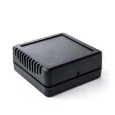 KE123-B Room Sensor Enclosure with Side Vents, Black, 75 x 75 x 30MM