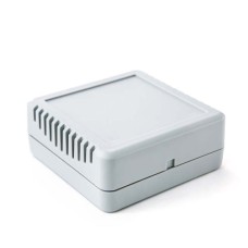 KE123-G Room Sensor Project Enclosure with Side Vents, Grey, 75 x 75 x 30MM