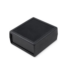 KE67-B Small Project Box, with removable end plates, Black, 69.3 x 63.3 x 29.1MM