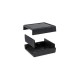 KE67-B Small Project Box, with removable end plates, Black, 69.3 x 63.3 x 29.1MM