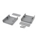 KE67-G Small Project Box, with Removable End Plates, Grey, 69.3 x 63.3 x 29.1MM