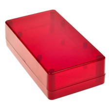 KE78-R Red Translucent Project Enclosure 154 x 84.5 x 42.5MM