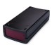 KE97-BRI Enclosure with See Through Red Insert, Black, 120.0 x 60.0 x 31.0 MM