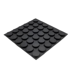 RF14 Self-Adhesive Rubber Feet - Sheet of 36, 19.8 x 5.0MM