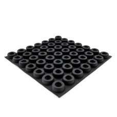 RF04X Self-Adhesive Recessed Rubber Bumper 22.1 x 9.8MM - Sheet of 49