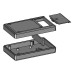 KE32 Enclosure with Battery Compartment, Black, 110 x 66 x 27MM