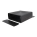 KE1W-B Vented Project Box, Black, 198 x 188 x 70mm