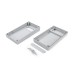 KE49-G Project Box with Window Opening, Light Grey, 143 x 80 x 36.5MM