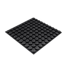 RF17 Self - Adhesive Rubber Bumpons 10.5 x 10.0 x 5.0MM - Sheet of 100 