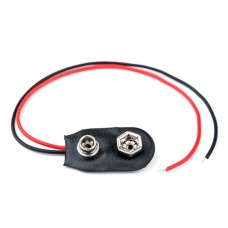 CC1 PP3 9V Battery Connector Clip PP3 9V, 150MM Wire Leads 